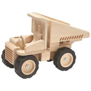 PlanToys Camion Benne en bois nature